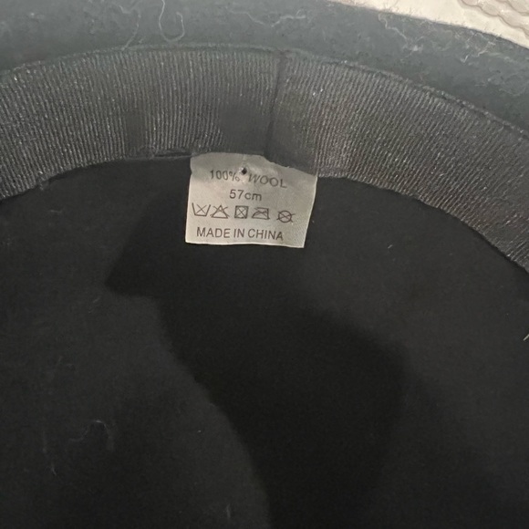 Black wool floppy hat - Picture 4 of 5